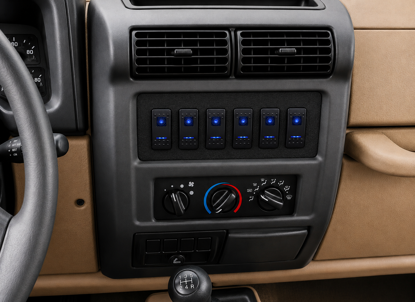 Switch Panel for Jeep Wrangler TJ