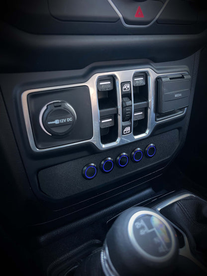 Jeep Wrangler JL/Gladiator JT Aux Switch Panel (left half)