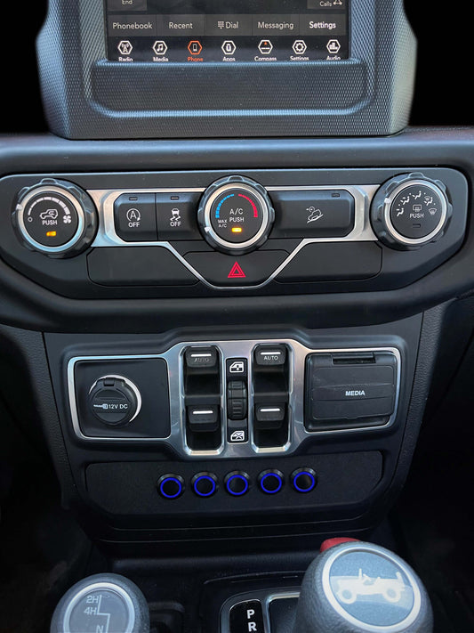 Jeep Wrangler JL/Gladiator JT Aux Switch Panel (full)