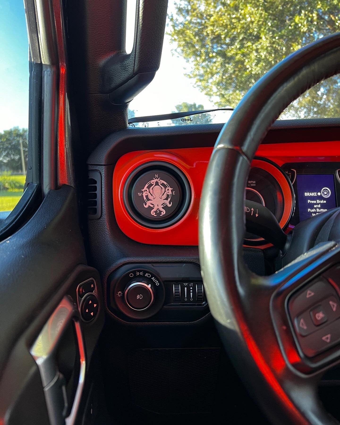 Laser Engraved Vent Badge Compatible with Jeep JL/JT/JK